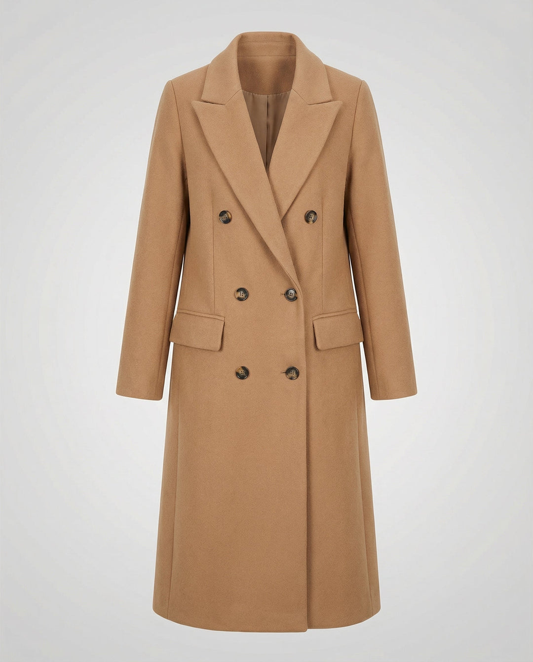 Melis | Chic Trench Coat with Notch Lapel and Hood