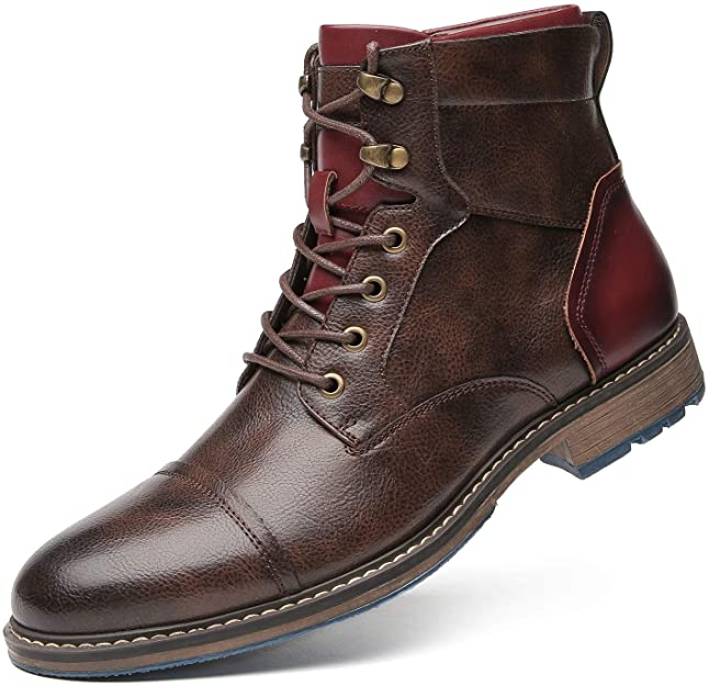 Men's Dress Boots with Laces & Zipper