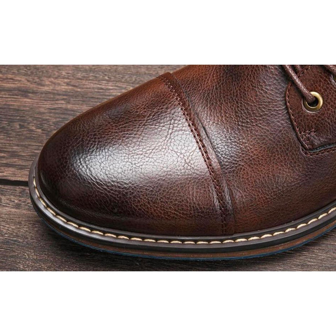 Men's Dress Boots with Laces & Zipper