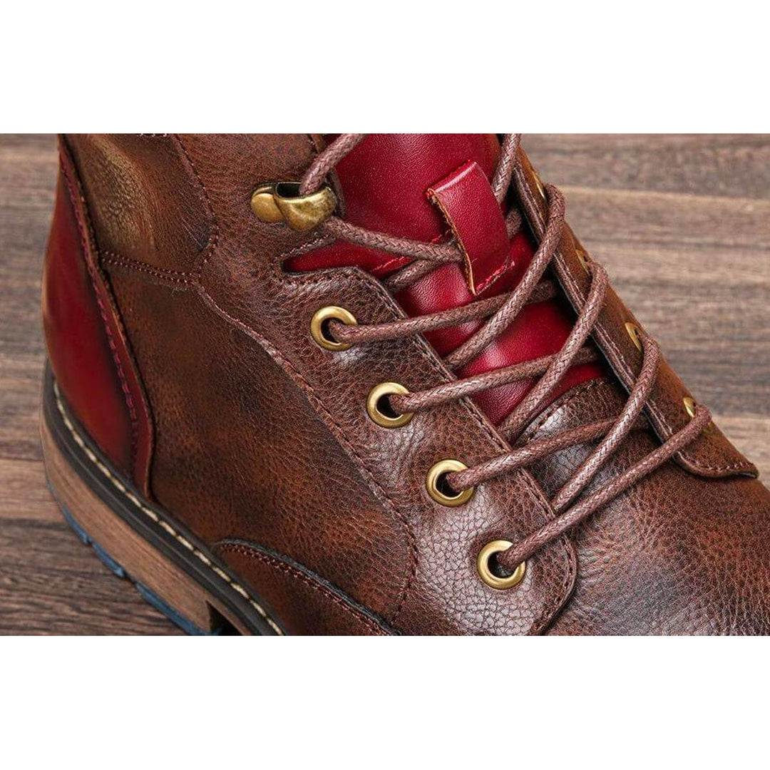 Men's Dress Boots with Laces & Zipper