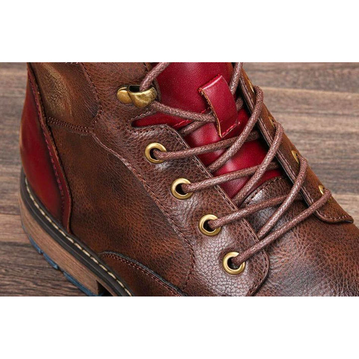 Men's Dress Boots with Laces & Zipper