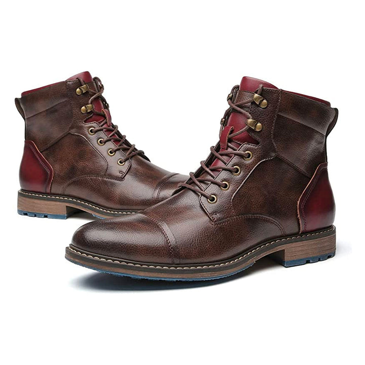 Men's Dress Boots with Laces & Zipper