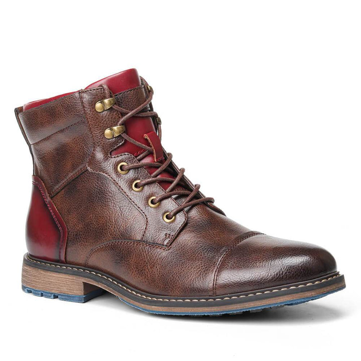 Men's Dress Boots with Laces & Zipper