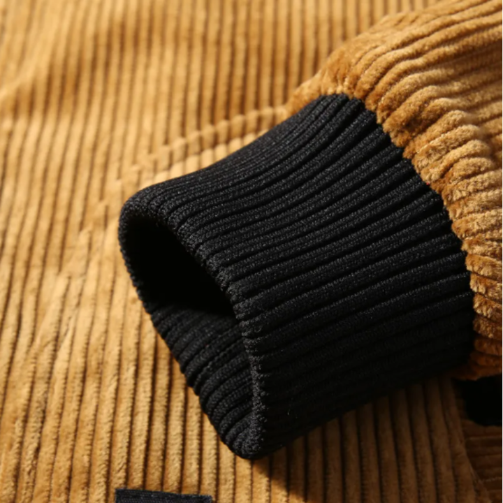 Men's Corduroy Bomber Jacket - Warm Winter Style