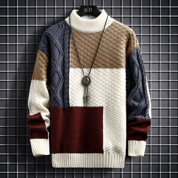 Alice - Elegant Patchwork Sweater