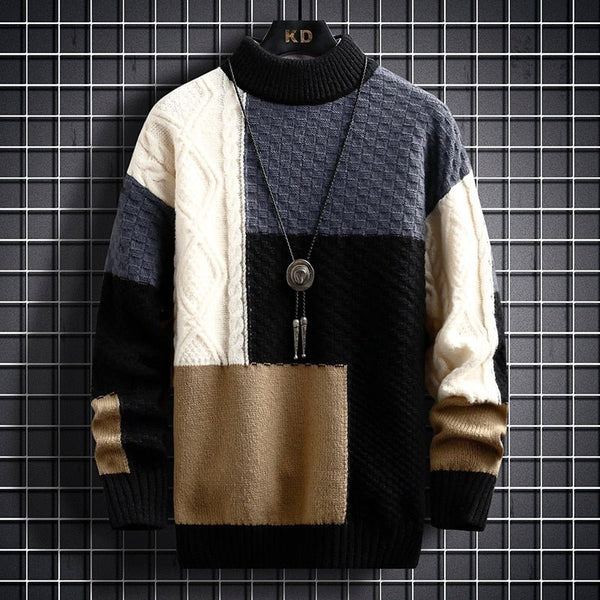 Alice - Elegant Patchwork Sweater