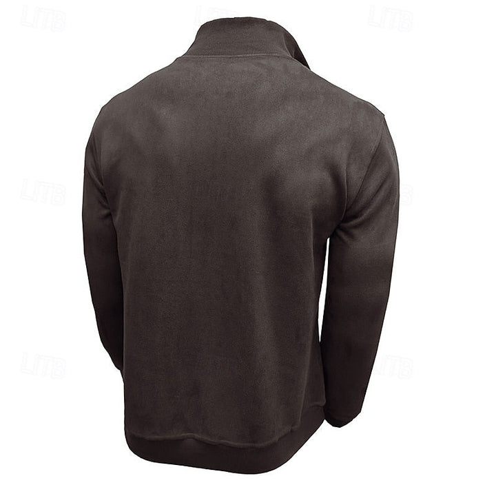 Caleb | Quarter-Zip Sweatshirt with Stand-Up Collar