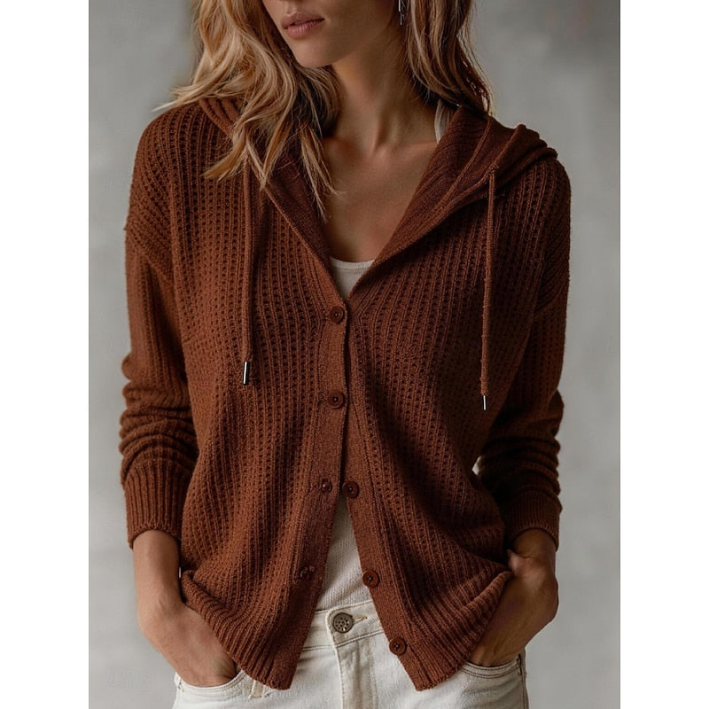 Frances | Quilted Button-Front Cardigan
