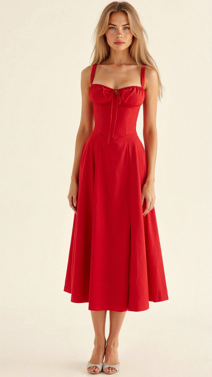 Elegant Waist Slimming Bustier Design Chiffon With Flattering A-Line Silhouette Wedding Dress