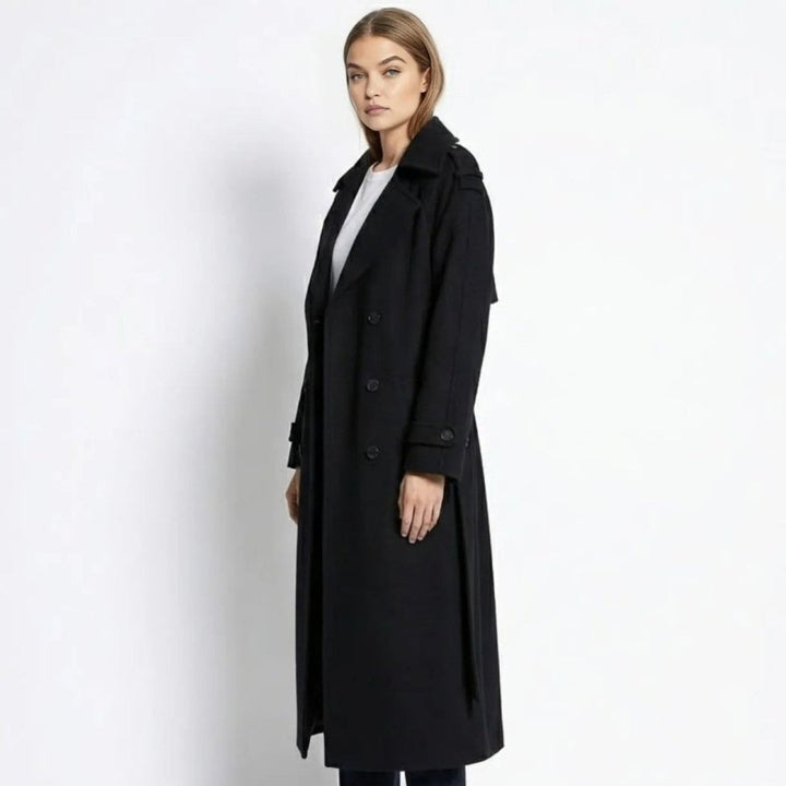 Naz | Classic Tied Liquid Trench Coat