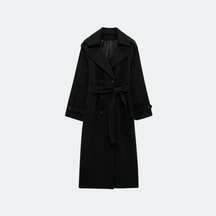 Naz | Classic Tied Liquid Trench Coat