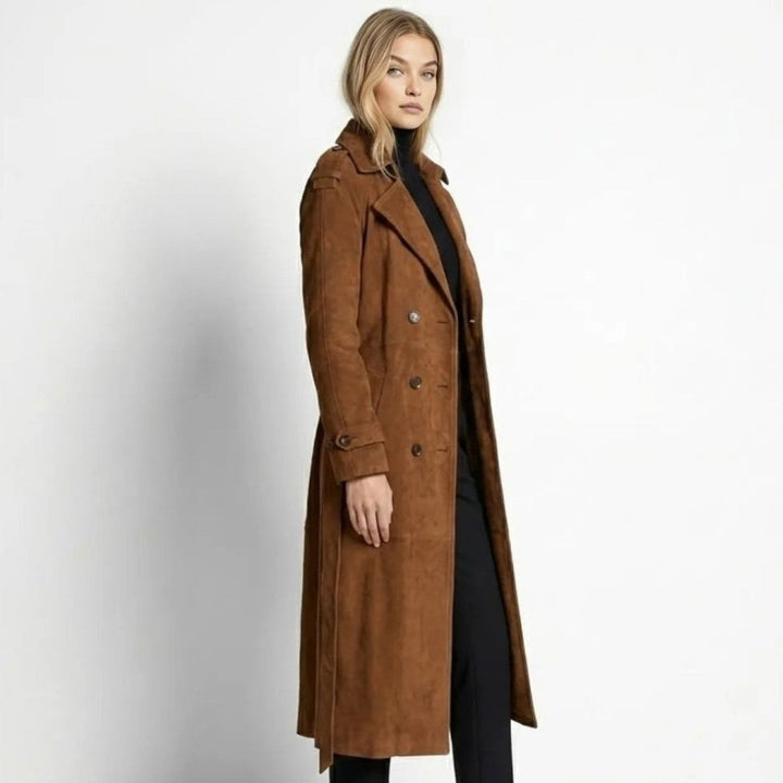 Naz | Classic Tied Liquid Trench Coat