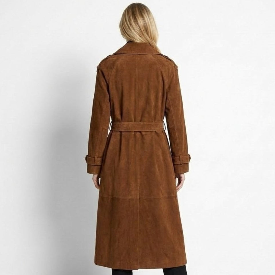 Naz | Classic Tied Liquid Trench Coat
