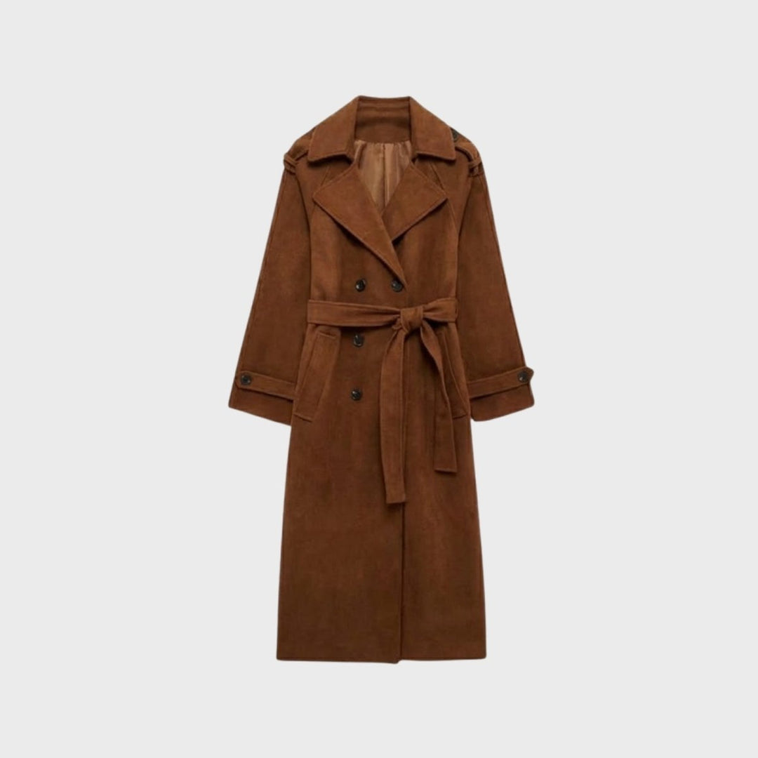 Naz | Classic Tied Liquid Trench Coat