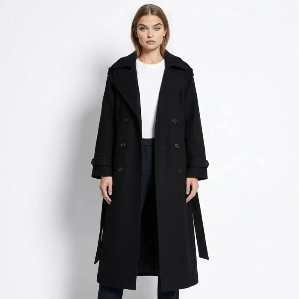 Naz | Classic Tied Liquid Trench Coat