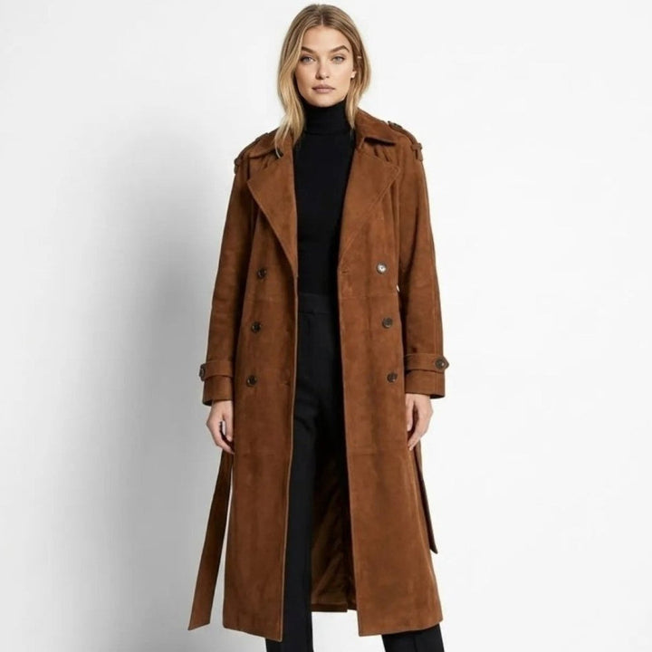 Naz | Classic Tied Liquid Trench Coat