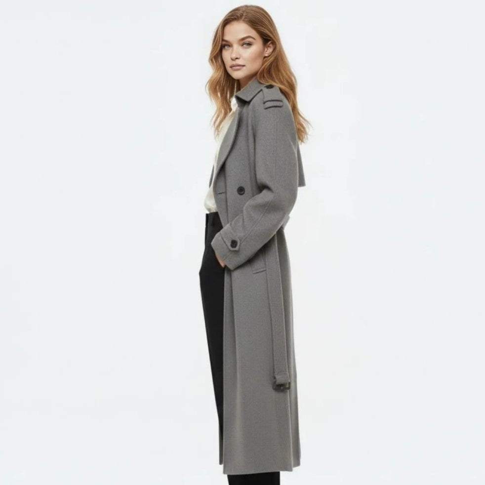 Naz | Classic Tied Liquid Trench Coat