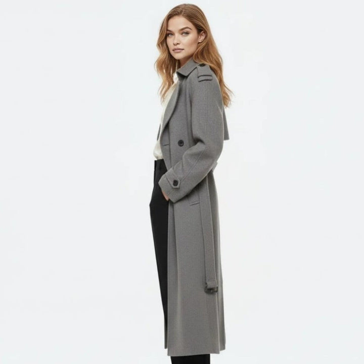 Naz | Classic Tied Liquid Trench Coat