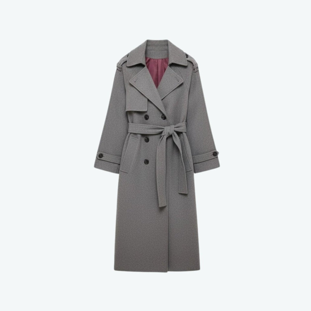 Naz | Classic Tied Liquid Trench Coat