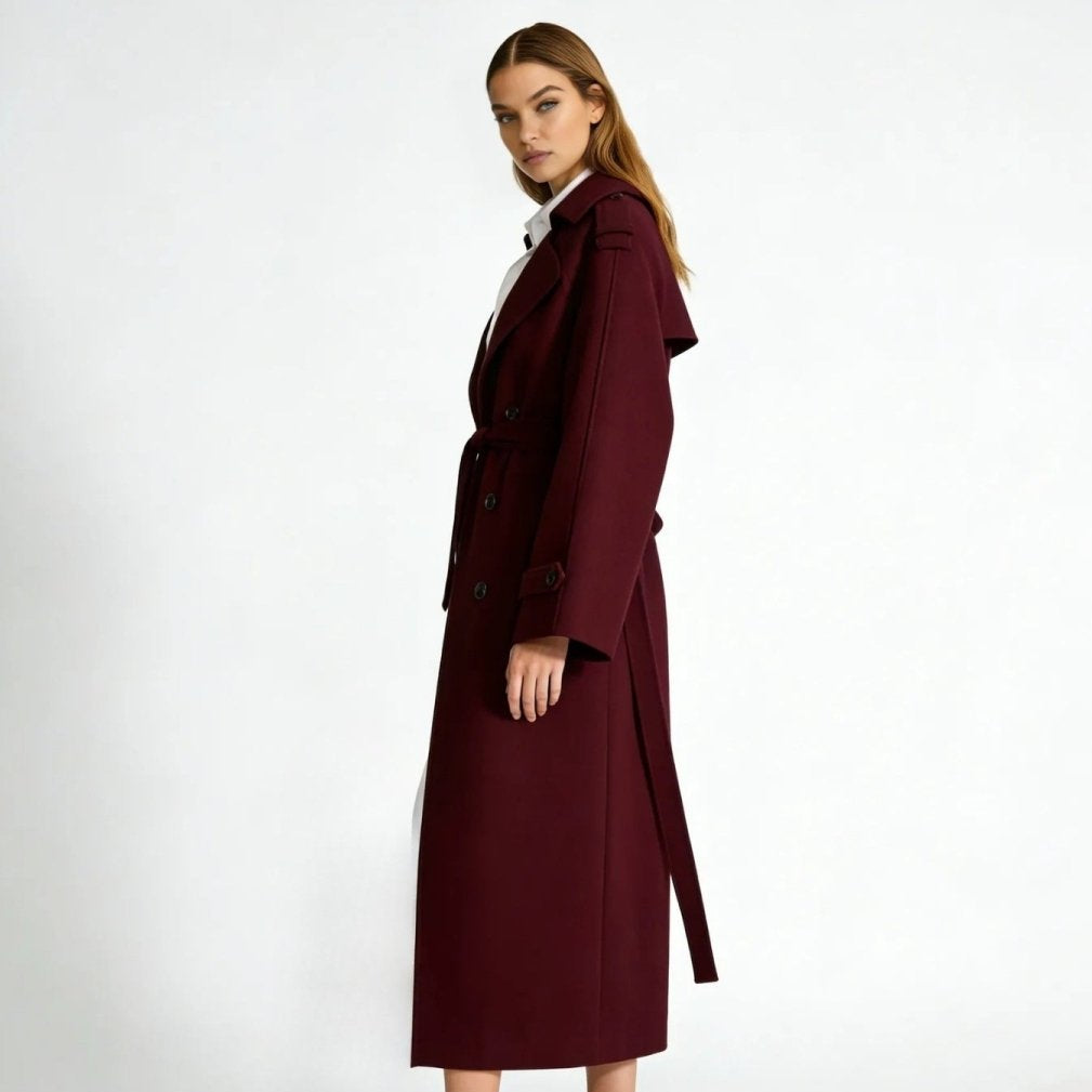 Naz | Classic Tied Liquid Trench Coat
