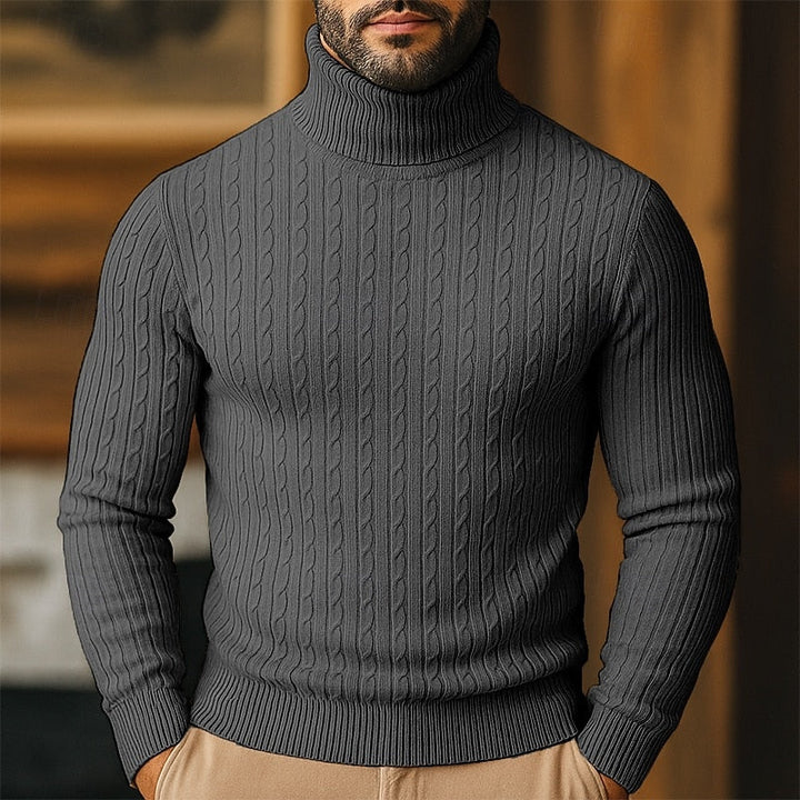 Rupert | Cable Knit Turtleneck