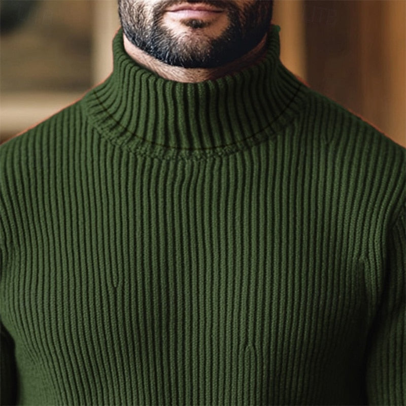 Jonathan | Ribbed Turtleneck