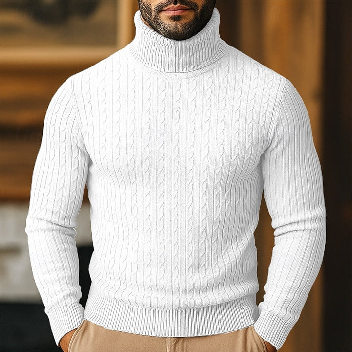 Rupert | Cable Knit Turtleneck