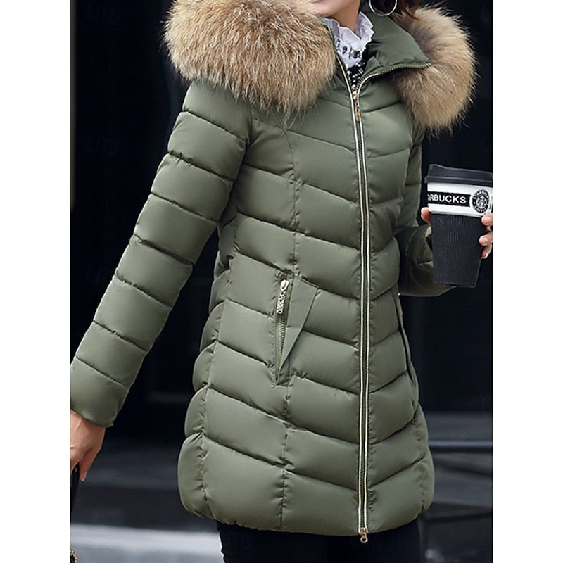 Gwendolyn | Quilted Winter Parka with Hood
