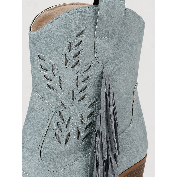 Corinne | Fringe Western Ankle Boots