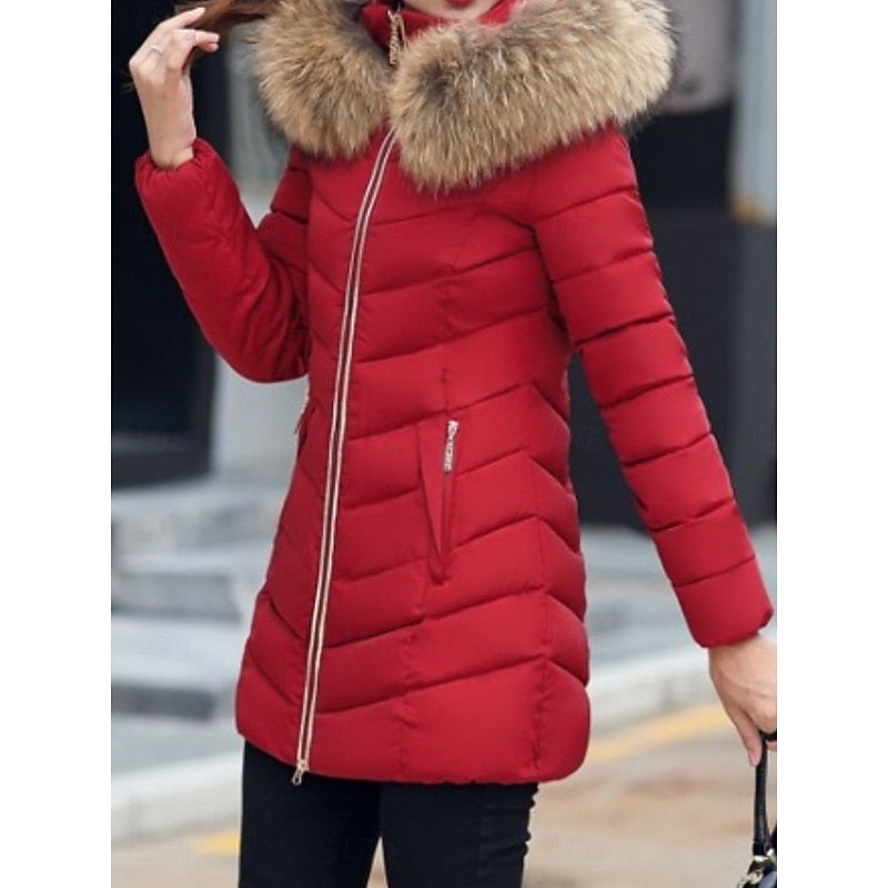 Gwendolyn | Quilted Winter Parka with Hood