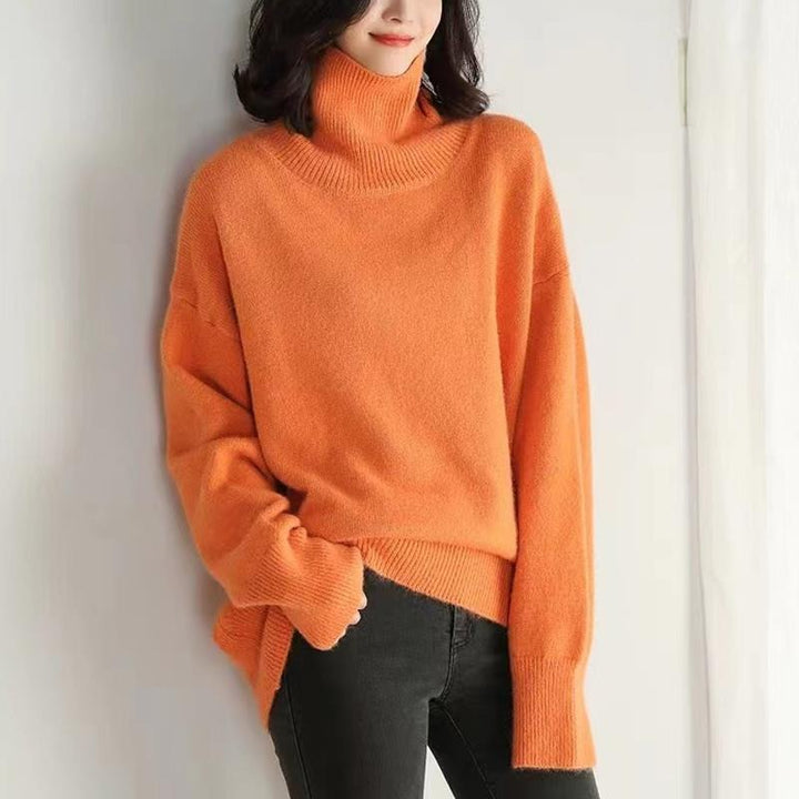 Ladies Long Sleeve Turtleneck Sweater