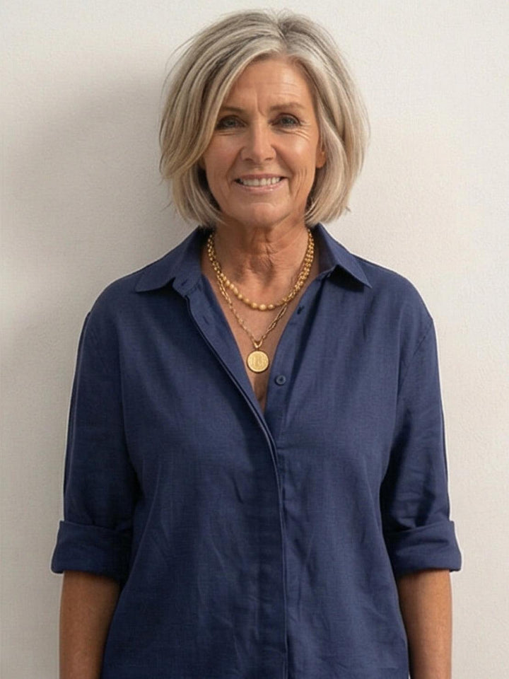Charlotte | Button-Down Shirt with Wide-Leg Trousers Set