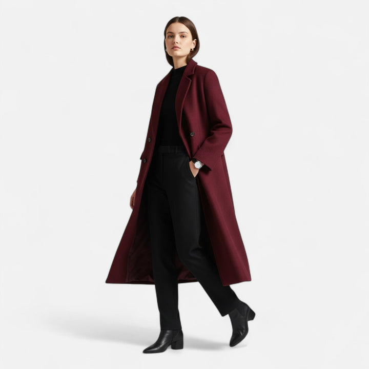 Cordelia | Notch-Lapel Double-Sided Timeless Trench Coat