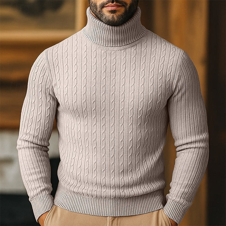 Rupert | Cable Knit Turtleneck