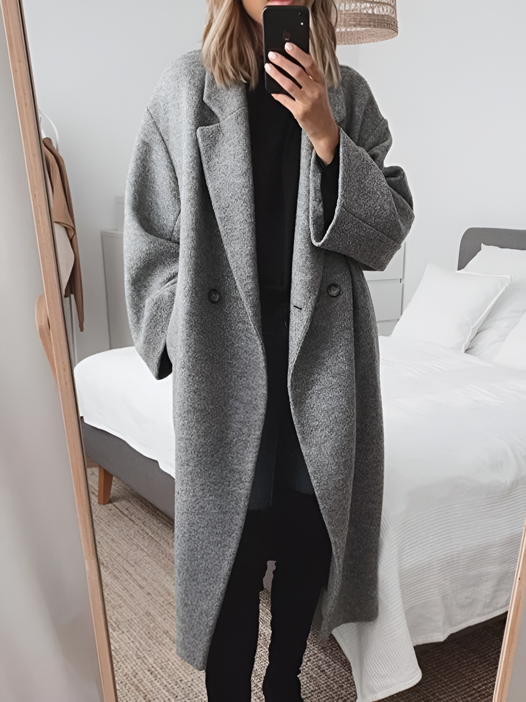 Women's Oversized Reversible Long Coat