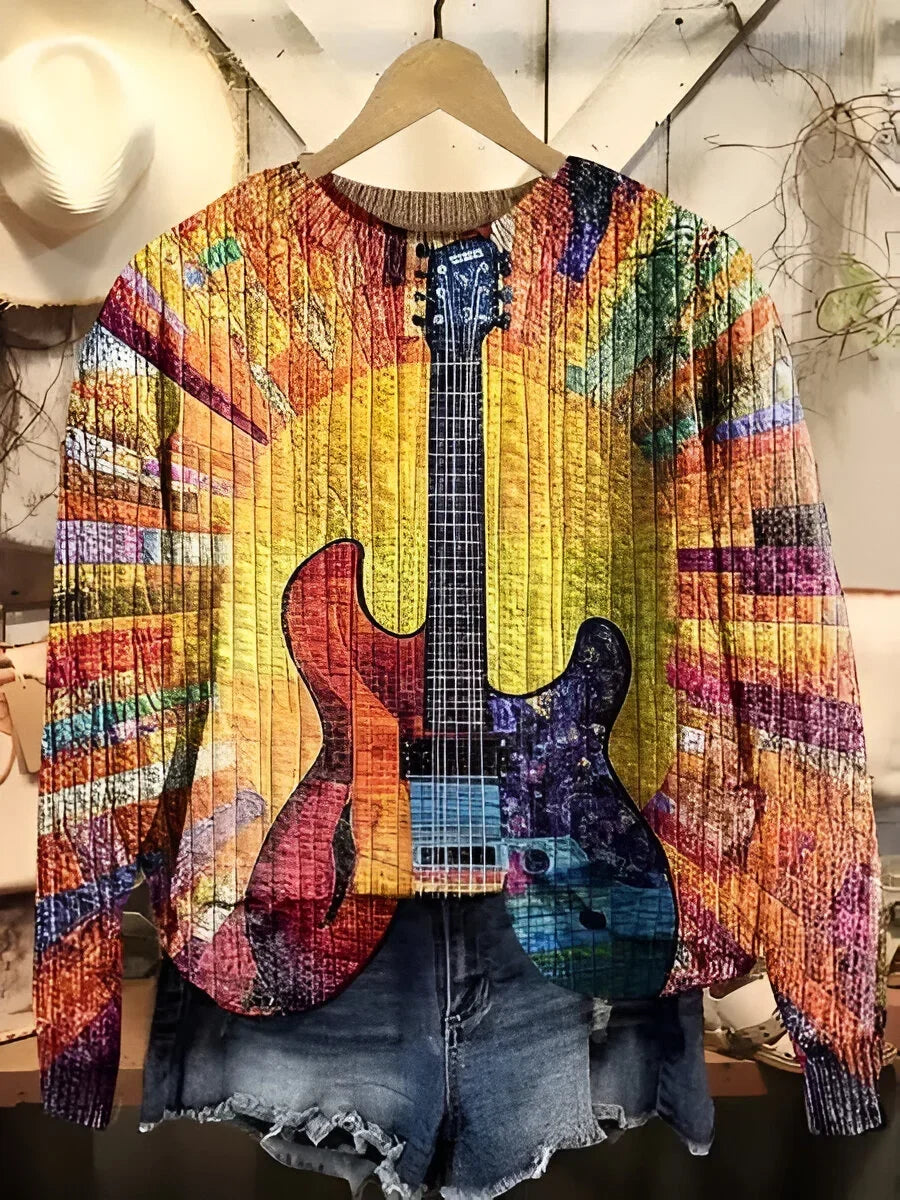 Tanja - Colorful Boho Style Sweatshirt