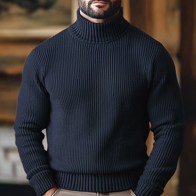 Jonathan | Ribbed Turtleneck