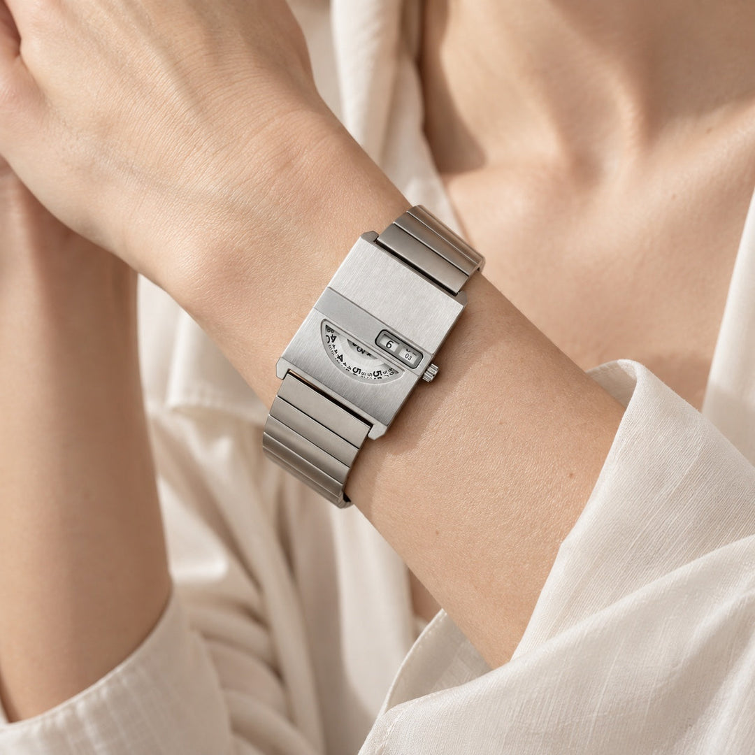 Athena | Men's Watch with Window Display and Bracelet