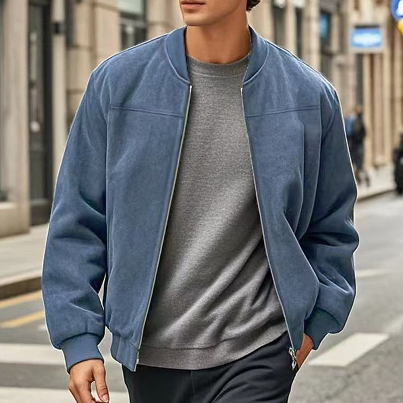 Lincoln | Stand Collar Zip Jacket