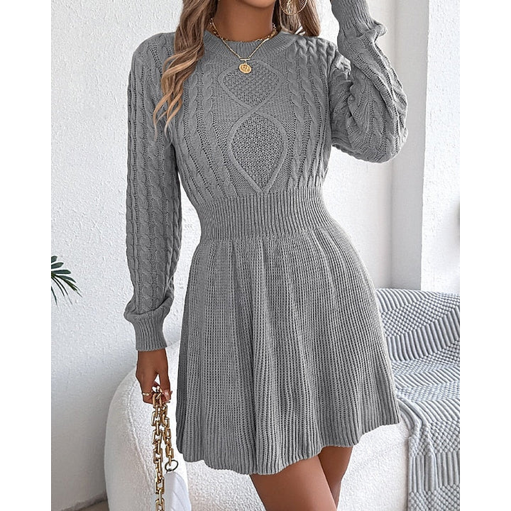 Whitney | Cable Knit Sweater Dress