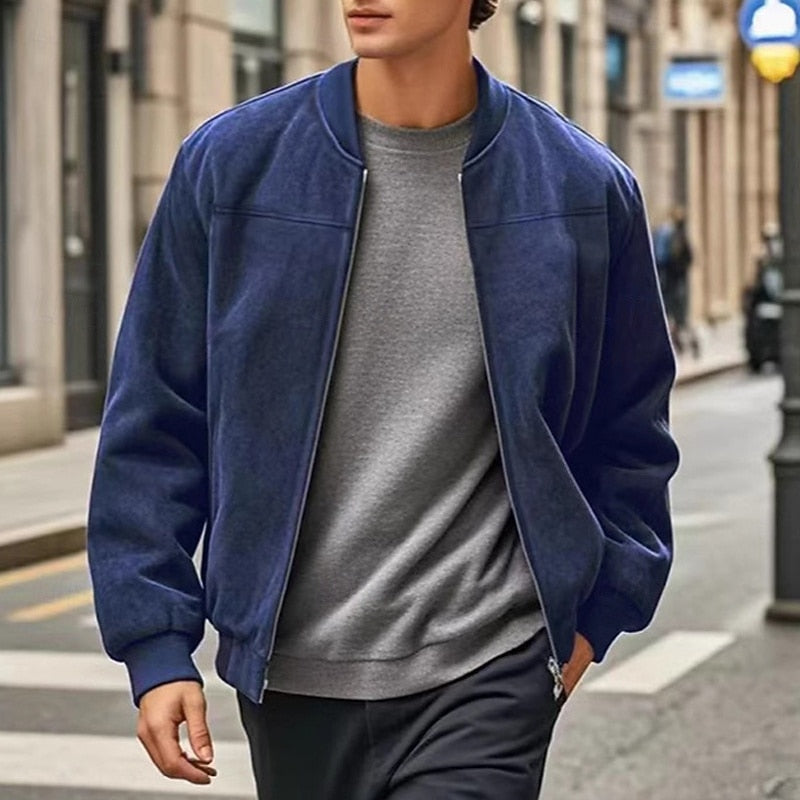 Lincoln | Stand Collar Zip Jacket