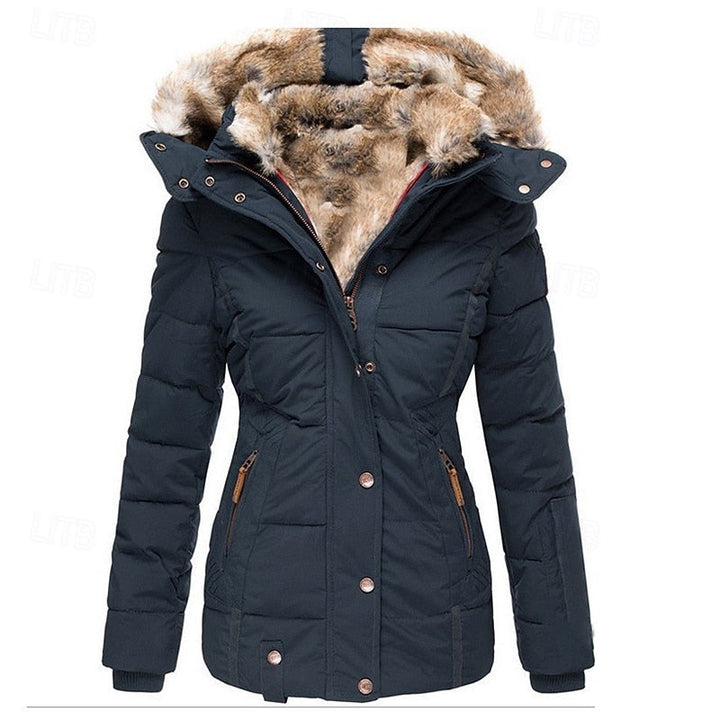 Gloria | Winter Coat with Fur Trim and Hood
