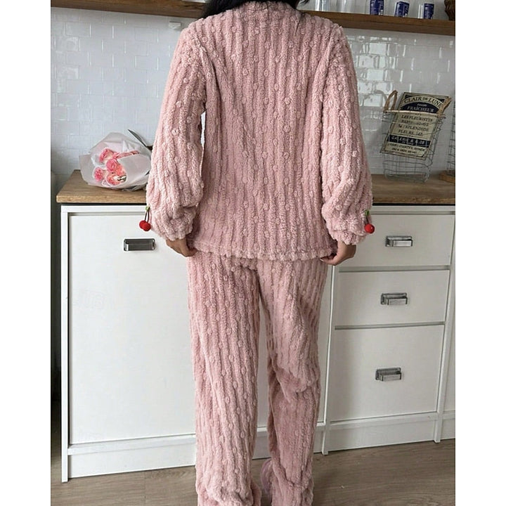 Maribel | Cozy Cherry-Colored Two-Piece Set