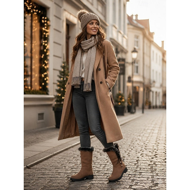 Adriana | Knee-High Winter Boots with Fur Trim