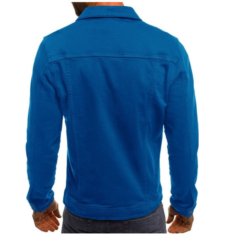 Stylish Casual Men's Denim Jacket with Comfortable Fit