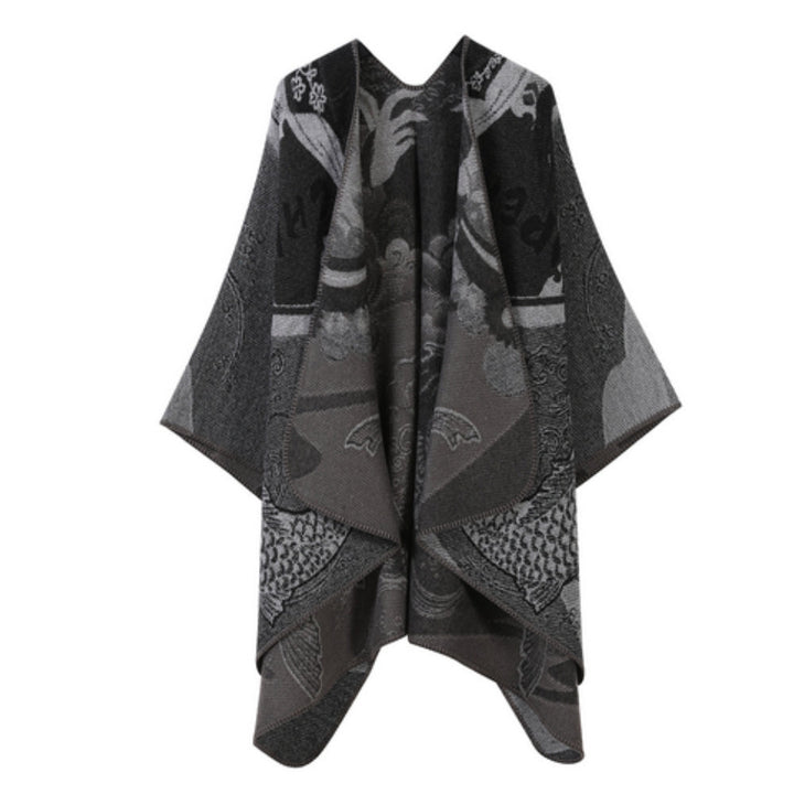 Reversible Scarf with Fish Scale Pattern