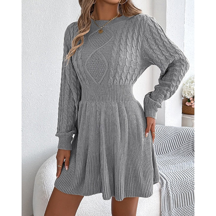 Whitney | Cable Knit Sweater Dress