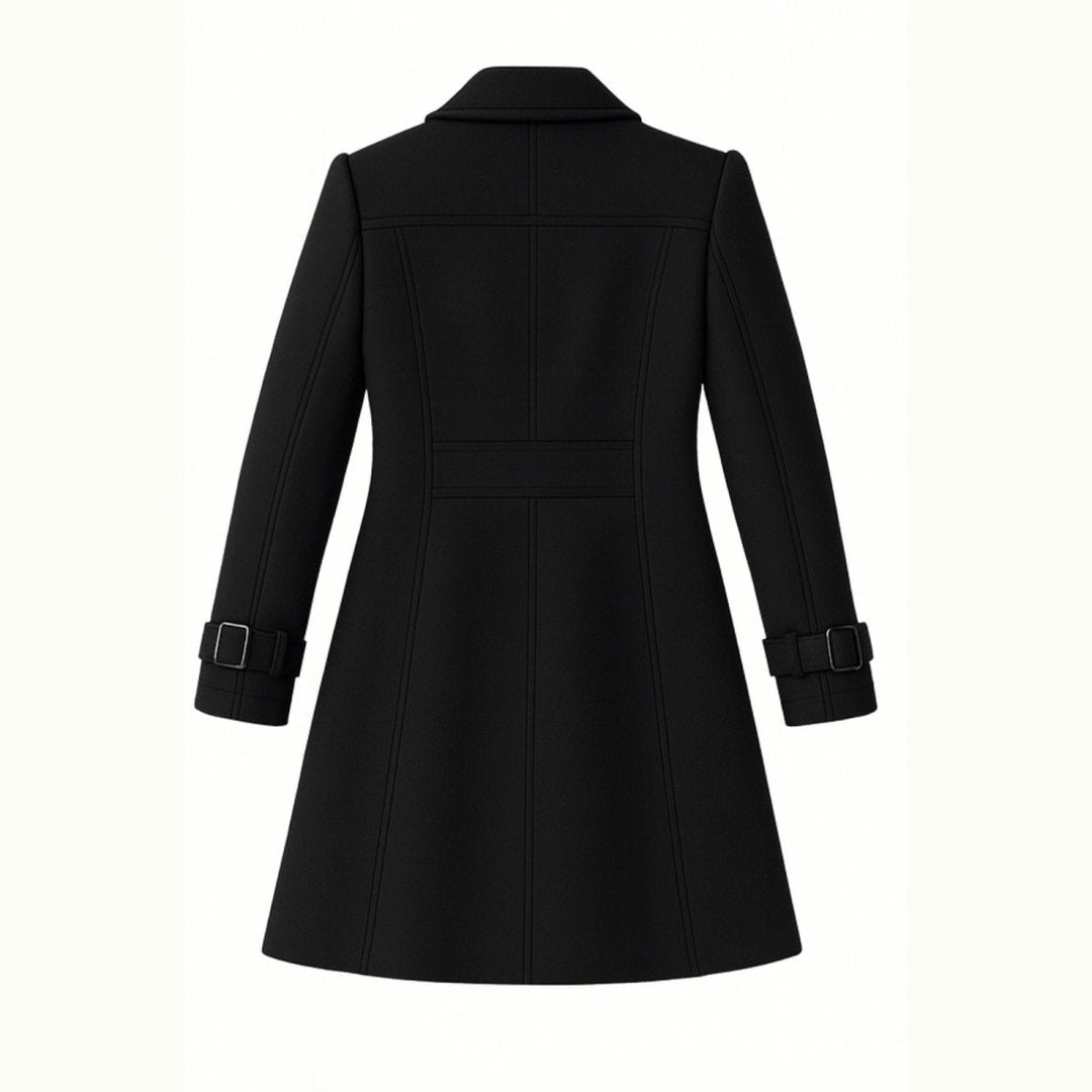 Sena | Minimalist Trench Coat with Notch Lapel and Fit-and-Flare