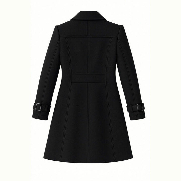 Sena | Minimalist Trench Coat with Notch Lapel and Fit-and-Flare