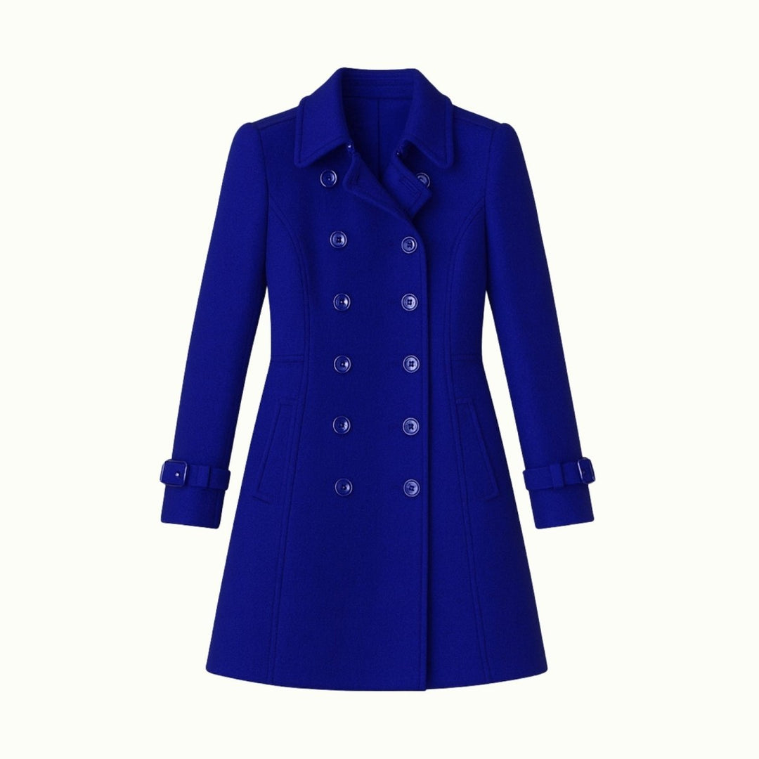 Sena | Minimalist Trench Coat with Notch Lapel and Fit-and-Flare